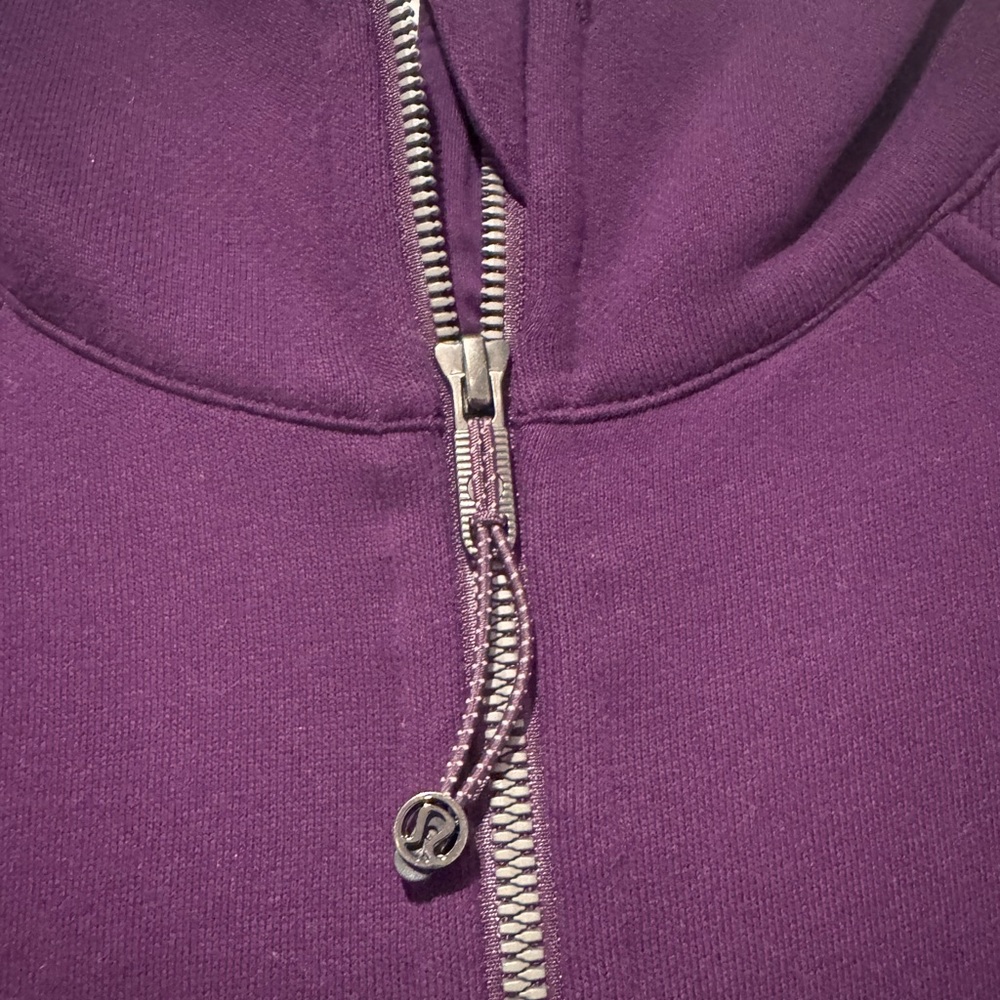 Auth. ✅ Lululemon Oversized Full Zip Scuba in “Dark Magenta” Size XL/XXL 💜 - Picture 3 of 10